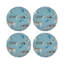 Exotix Natural Vegan Leather Round Coasters-1735107238