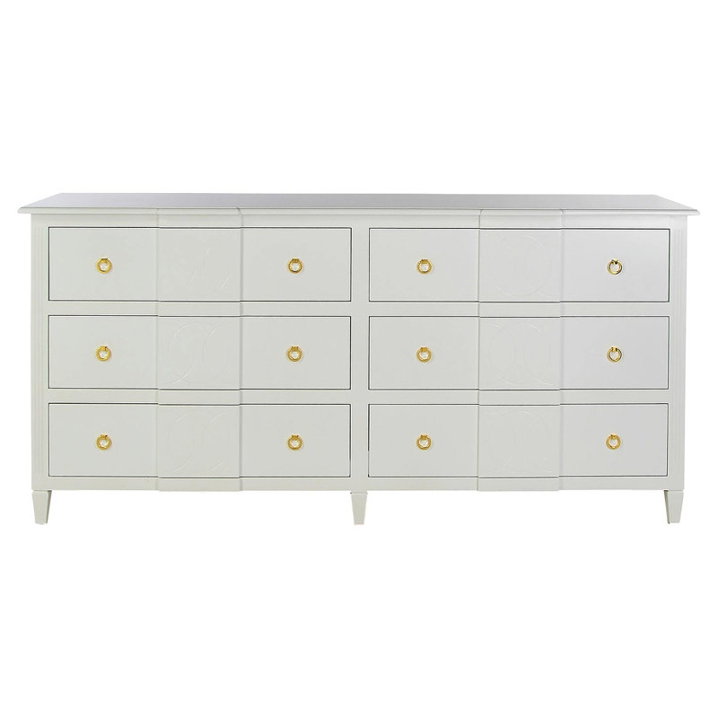 New Orleans Solid Wood 6 - Drawer Sideborad