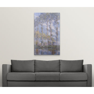 «The Poplars, 1881» par Claude Monet, reproduction d'art