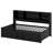 Metal Daybed With Trundle, Storage Shelves And USB Ports-535600378