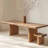 Warm solid wood dining table-1691142267