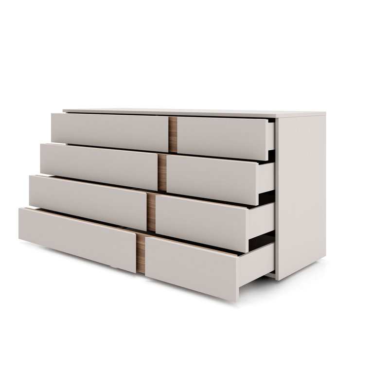 Guimauve 60'' W 4 - Drawer Dresser, Chateau Gray