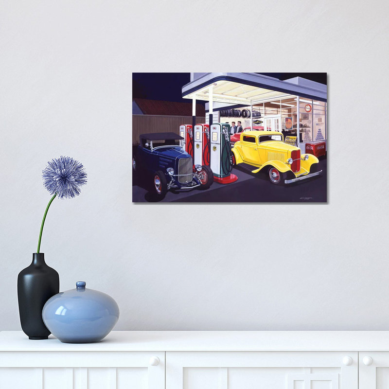 Deuce Service Garage by Bruce Kaiser - Wrapped Canvas Print, 30.48cm H x 30.48cm W x 1.905cm D