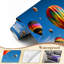 Murale auto-adhésive moderne pour la chambre à coucher avec imprimé ballon festif L 69 po x l 96 po Peel and Stick