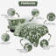Birdie Blossom Duvet Cover and Pillowcases Set, Polycotton, Machine Washable, Soft Yarn Bedding-121080725-121080726