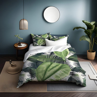 Polyester Floral Duvet Cover