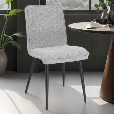 Chaise d'appoint rembourrée capitonnée Lena (ensemble de 2)