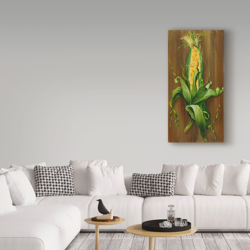 'Ear Of Corn' Acrylic Painting Print on Wrapped Canvas, 47" H x 24" W x 2" D