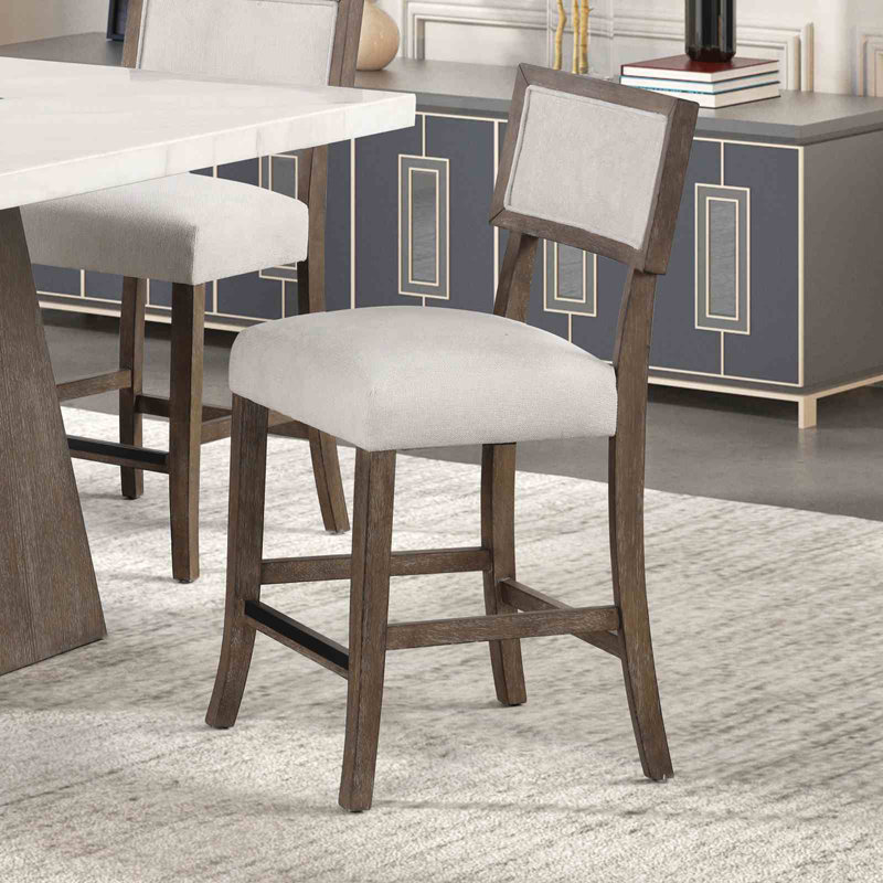 Contemporary Style 2Pc Counter Height Stool