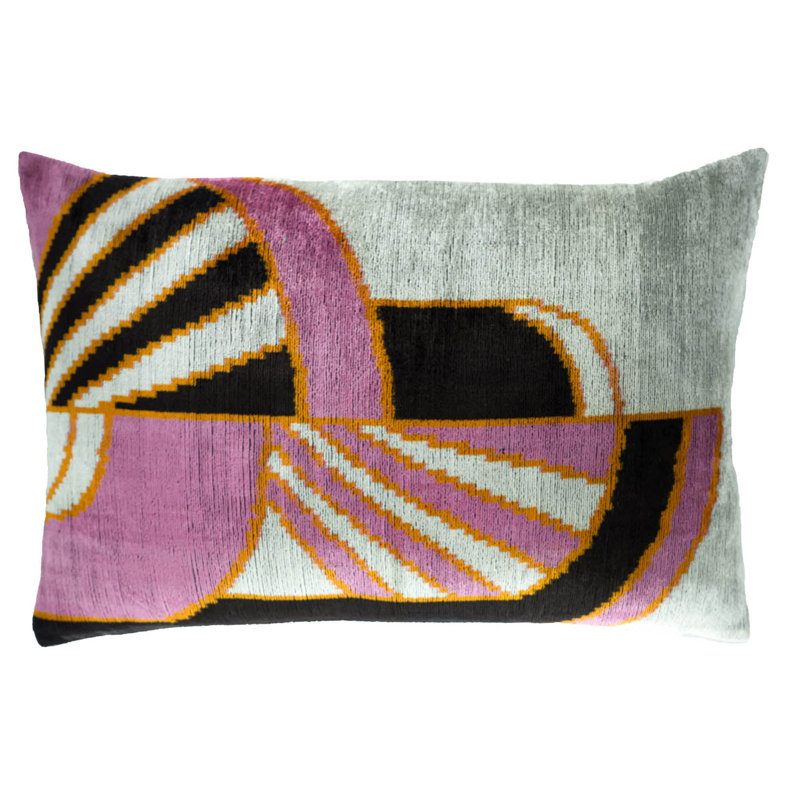 Ikat Velvet Pillow Cover