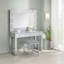 Tabouret de coiffeuse carré rembourré