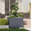 Grand pot de fleurs durable en acier laminé à froid vidaXL-116112364-116112366