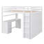 Full Size Loft Bed With Drawers,Desk,And Wardrobe-817003558