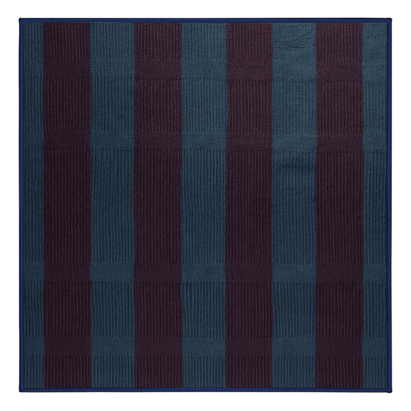 Tapis mauve lavable à la machine, Carré 3 pi