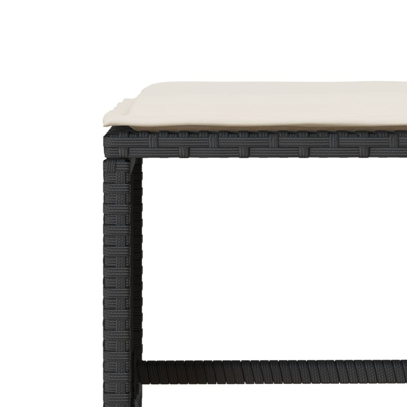 Ensemble de canapé de patio avec coussins 6 pièces Ebern Designs, Blanc, crème, Noir / Jaune