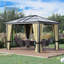 Extérieur 12 pi. L 10 pi. D Pavillon de jardin en métal