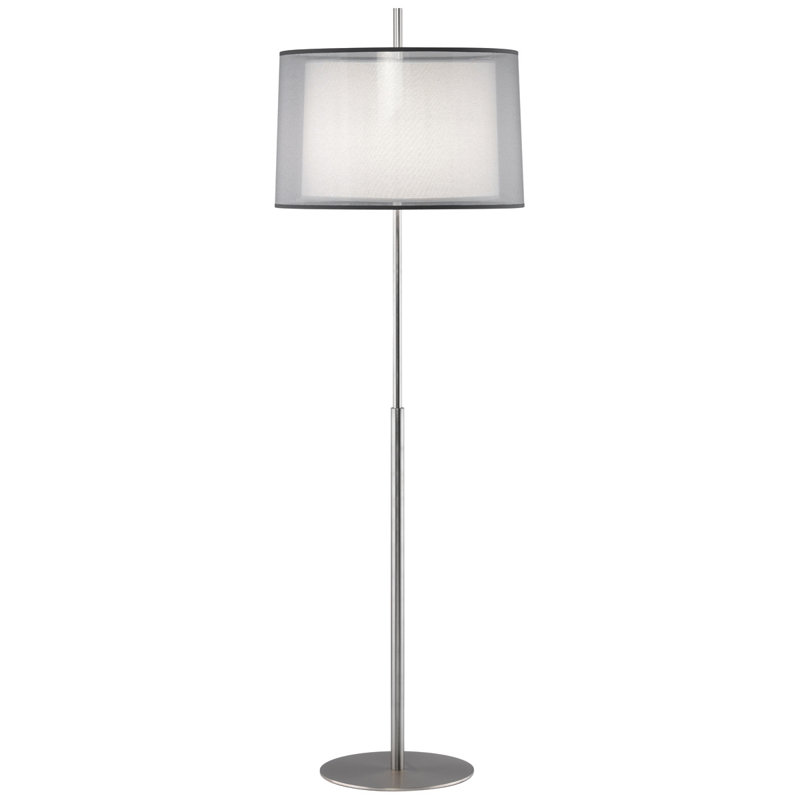 Saturnia 63.75'' Traditional Floor Lamp, Stainless Steel over Metal