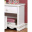 Table de chevet contemporaine blanche