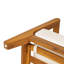Fauteuil club extérieur Avanti moderne en bois d'acacia massif avec coussins moelleux et structure aux lignes épurées-135359540