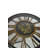 21" Round Table With Moving Gear Clock