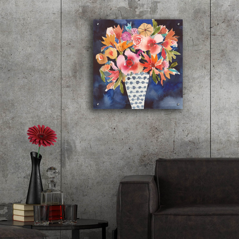 Art mural épique «Floral Beauty 5» par Cheryl Warrick, 24 po x 24 po, H 24 po x l 24 po