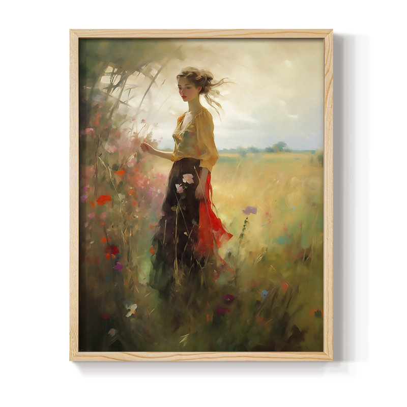 Reproduction encadrée WOMEN Series CECXVII - bois massif, H 15 po x l 12 po