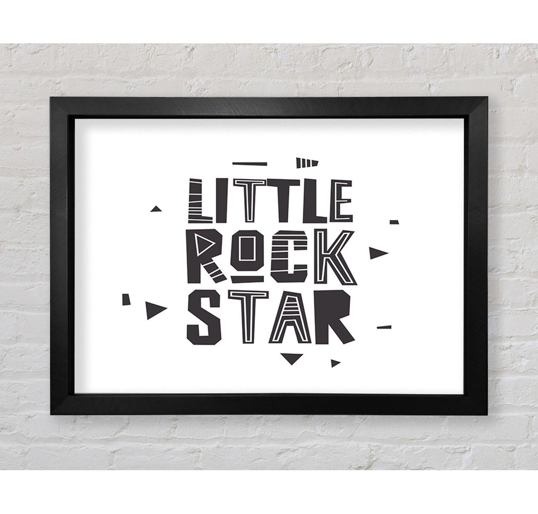 Little Rock Star Gerahmter Druck