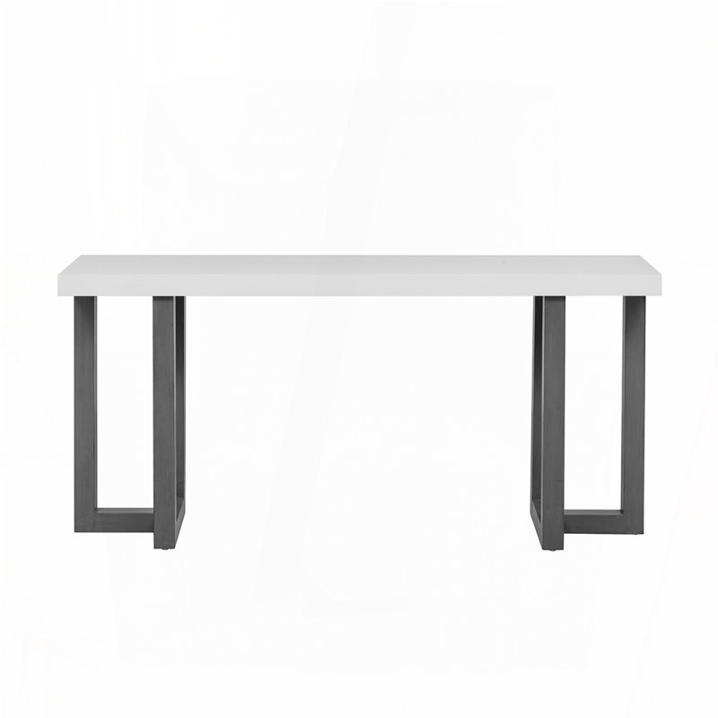 Console Table, Gray,White
