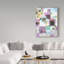 Grogan «Purple Squares», reproduction sur toile tendue-30359959