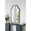 Miroir arqué avec design et réflexion claire