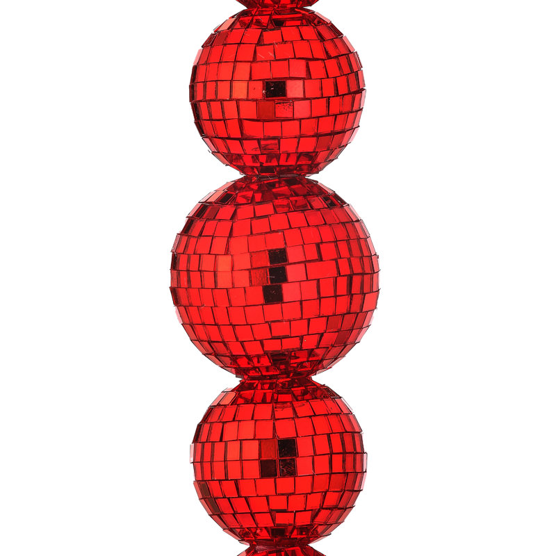 Ornement boule multicolore 9 " 