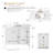 Laval 42" Single Sink Freestanding Bathroom Vanity with Engineered Marble Top-105245163-105245161