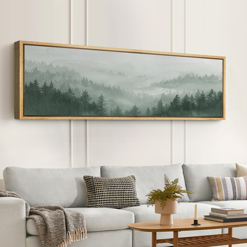 Paysage de forêt Woodland, H 20 po x l 60 po, Naturel