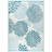 Ramveer Floral Blue/Ivory Reversible Indoor/Outdoor Plastic Straw Area Rug-159560922