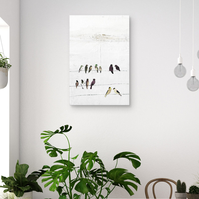 " Birds on a Wire " Graphic Art Print