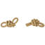 Toscani Paper Woven Knot Decorative Brown Sculpture Set
