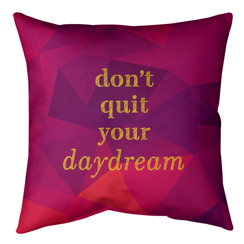 Coussin de sol, 28 po x 28 po, Rose/or