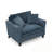 Single Sofa With Two Pillows And Sturdy Legs-937667042