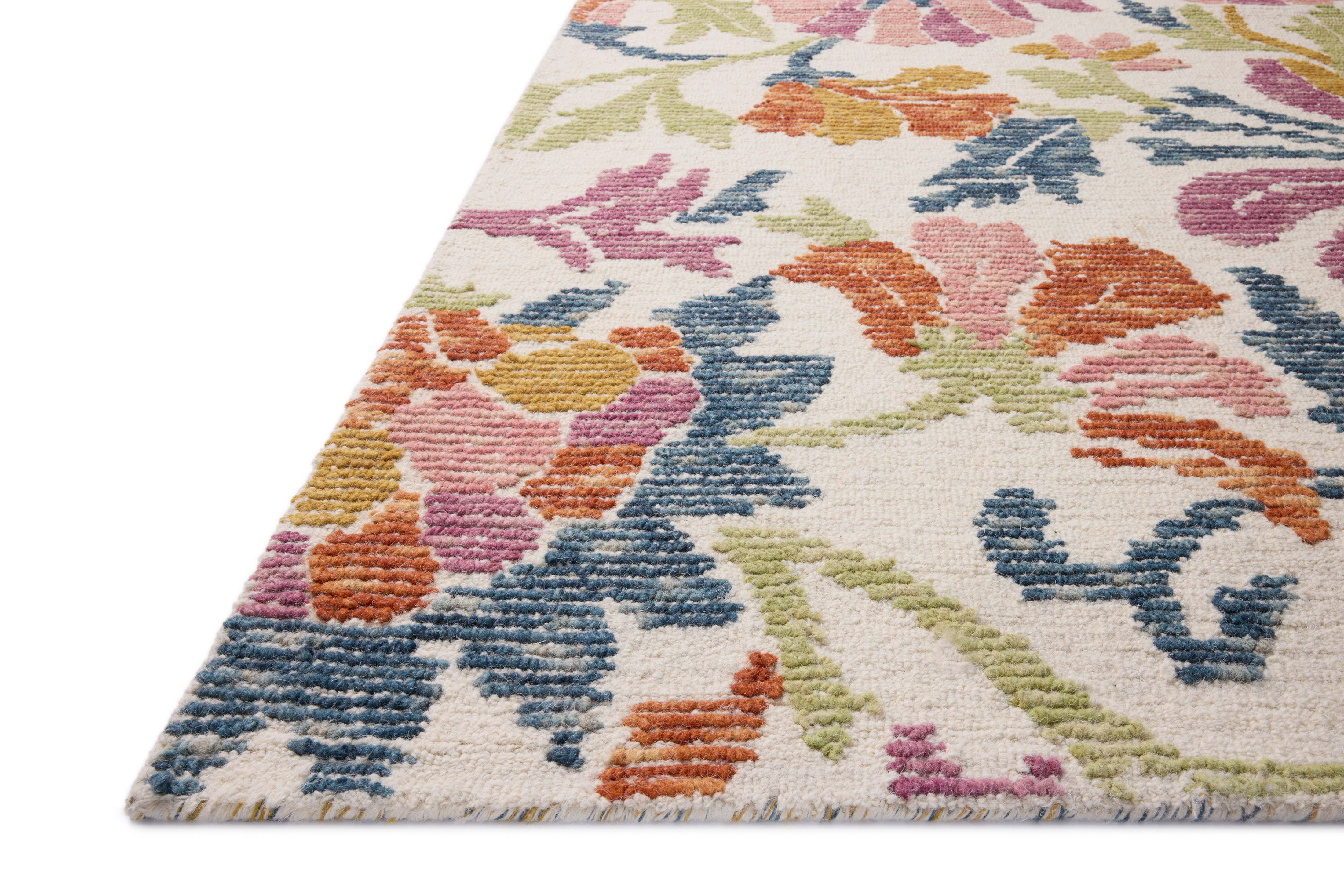 Multicolor Ivory Area Rug Loloi Rugs Loloi Tilly Ivory / Multi Area Rug | Wayfair