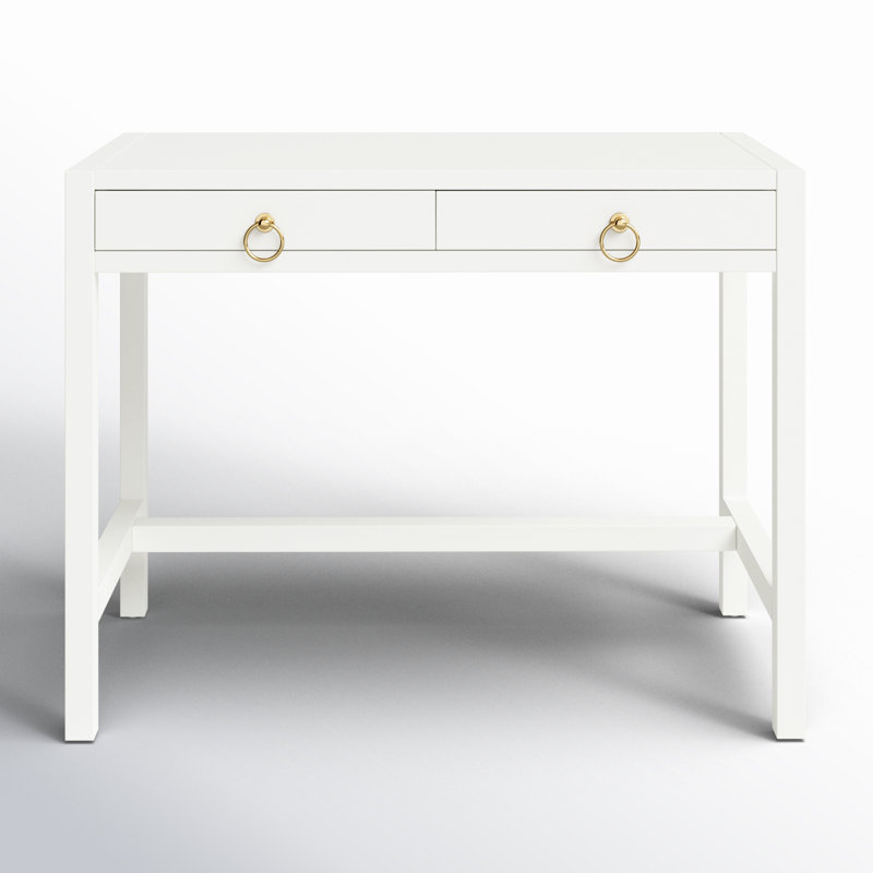 Elin Solid Wood Desk, White