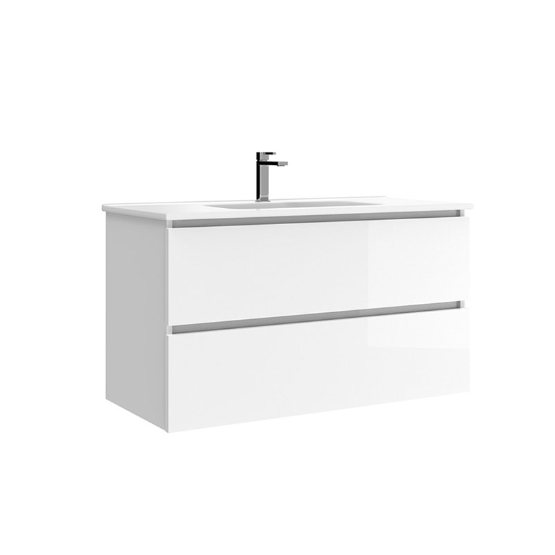 Flora 40'' W Single Vanity, Glossy White