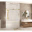 Porte de douche sans cadre l 56 à 60 po x H 60 po, verre trempé transparent de 1/4 po (6 mm)-120178794-120178799