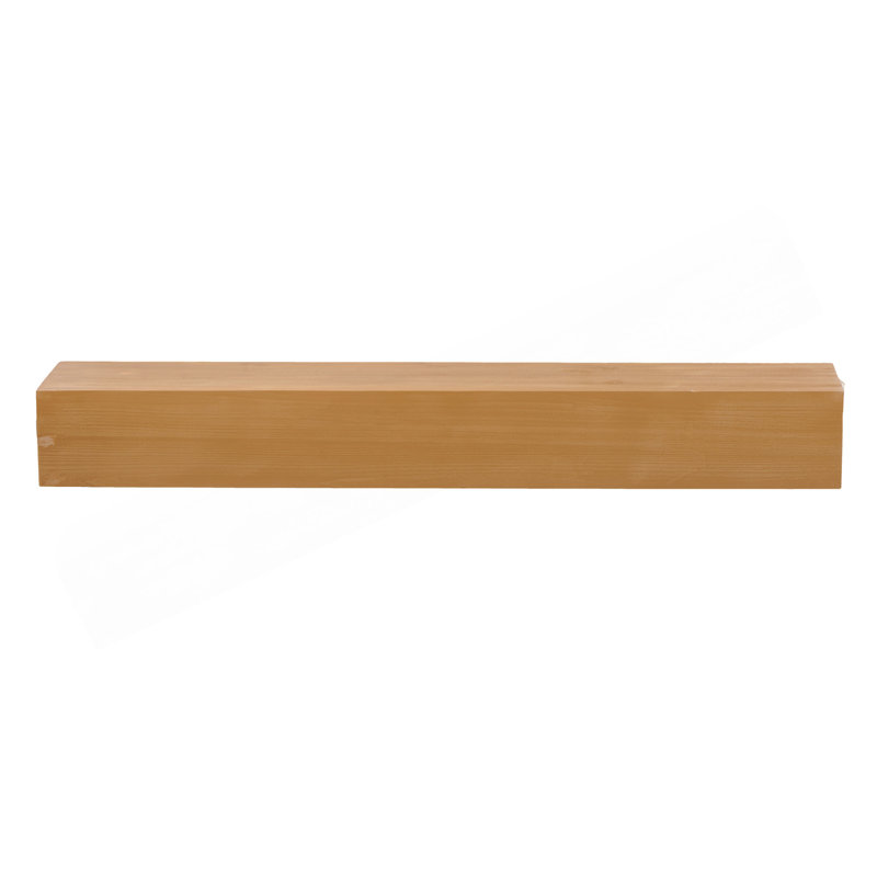 Tablette murale 48 po en bois de sapin, Marron clair, H 6 po x l 48 po x P 9 po