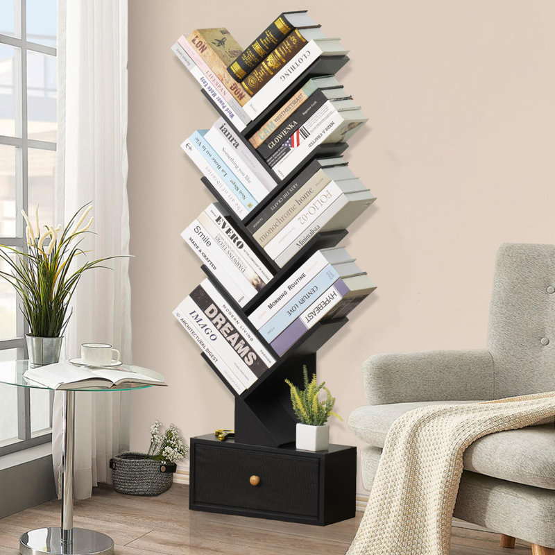 Bibliothèque standard H 46,06 "x l 14,57", Noir