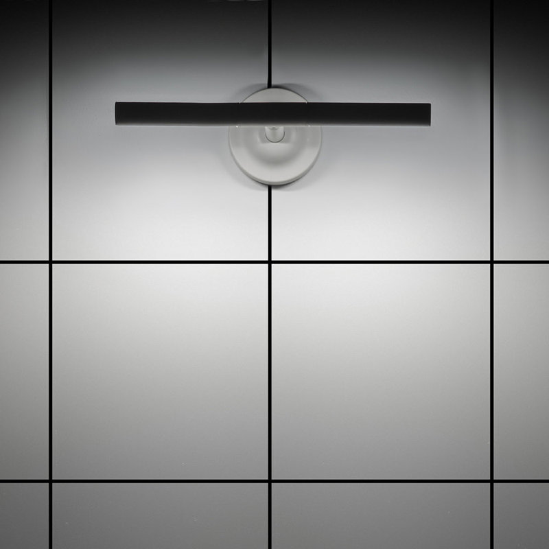 Terrace Integrated LED Metal Sign Light, Matte White, 13.75" H x 28.25" W x 1.25" D