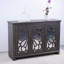 Buffet avec porte à miroir et porte de rangement avec tablettes réglables brun foncé foncé (l 49,33 po x P 15,55 po x H 34,06 po)-892984467