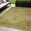 Tapis d'intérieur lavable oriental brun doré et blé 5 pi x 8 pi