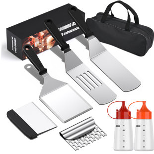8-Piece Stainless Steel BBQ Tool Set