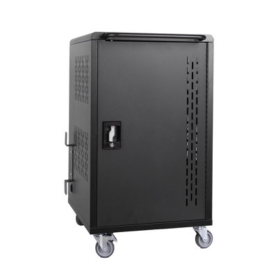 Station de chargement mobile 32 baies pour Chromebook, tablette et ordinateur portable avec multiprise