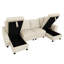 U-Shaped 4 Seat Sectional Sofa with 2 Storage Chaise Lounges, 2 Square Cushions-1874883599